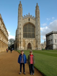 Outside King's College Chapel